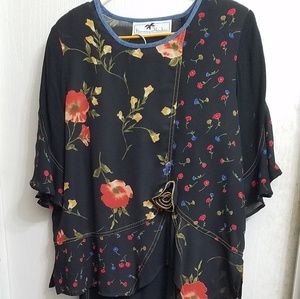 2 piece dress, straight skirt, semi sheer top